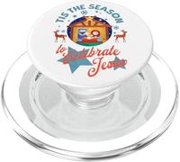 Tis The Season To Celebrate Jesus Christmas Nativity Manger PopSockets PopGrip for MagSafe