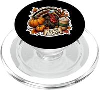 Tis The Season Turkey Fall Autumn Pumpkin Spice Cup Vintage PopSockets PopGrip for MagSafe
