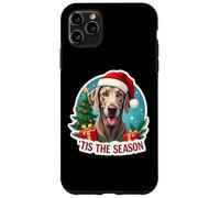 Tis The Season Weimaraner Dog Merry Christmas Tree Mom Dad Case for iPhone 11 Pro Max