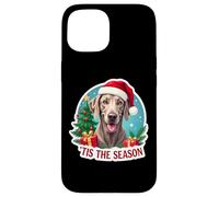 Tis The Season Weimaraner Dog Merry Christmas Tree Mom Dad Case for iPhone 15