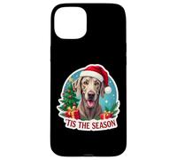 Tis The Season Weimaraner Dog Merry Christmas Tree Mom Dad Case for iPhone 15 Plus