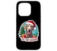 Tis The Season Weimaraner Dog Merry Christmas Tree Mom Dad Case for iPhone 15 Pro