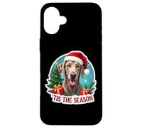 Tis The Season Weimaraner Dog Merry Christmas Tree Mom Dad Case for iPhone 16 Plus