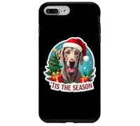 Tis The Season Weimaraner Dog Merry Christmas Tree Mom Dad Case for iPhone 7 Plus/8 Plus