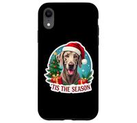Tis The Season Weimaraner Dog Merry Christmas Tree Mom Dad Case for iPhone XR