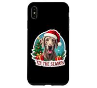 Tis The Season Weimaraner Dog Merry Christmas Tree Mom Dad Case for iPhone XS Max