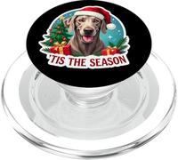 Tis The Season Weimaraner Dog Merry Christmas Tree Mom Dad PopSockets PopGrip for MagSafe