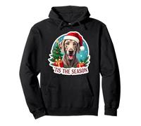 Tis The Season Weimaraner Dog Merry Christmas Tree Mom Dad Pullover Hoodie