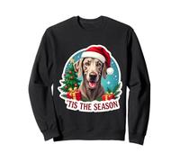 Tis The Season Weimaraner Dog Merry Christmas Tree Mom Dad Sweatshirt