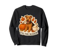 Tis The Season Welsh Terrier Dog Fall Autumn Pumpkin Spice Sweatshirt