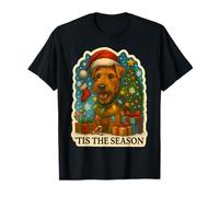 Tis The Season Welsh Terrier Dog Merry Christmas Mom Dad T-Shirt