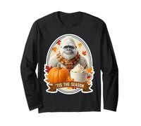 Tis The Season Yeti Abominable Snowman Fall Autumn Pumpkin Long Sleeve T-Shirt