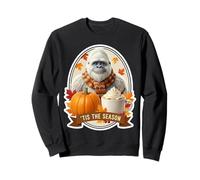 Tis The Season Yeti Abominable Snowman Fall Autumn Pumpkin Sweatshirt