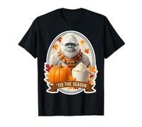 Tis The Season Yeti Abominable Snowman Fall Autumn Pumpkin T-Shirt