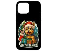 Tis The Season Yorkshire Terrier Christmas Mom Dad Owner Case for iPhone 16 Pro Max