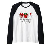 Tis The Seasons Family Jolly Holiday Apparel for Celebration Raglan Baseball Tee