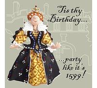 Tis Thy Birthday Funny Olde Worlde Birthday Card Erica Sturla Greeting Cards