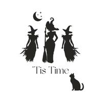 'Tis Time: A Cute Fun Witchy Journal and Notebook: 100-Page Lined Seasonal Notebook for Halloween Lovers, Journaling, Writing and Notes