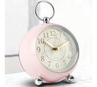 Tisaika Silent Alarm Clock Non Ticking Bedside Clocks Battery Operated Table Clocks for Bedroom Easy to Read Set Night Light Function Simple Stylish Little Clock for Home Office