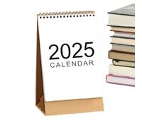 Tischkalender 2024-2025 | Monatsplaner mit Doppeldraht | Kompakter Klappkalender für Büro, Arbeitszimmer und Klassenzimmer - Organizer für Termine, Termine, Fristen und die tägliche Produktivitätsplan