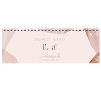 Tischkalender quer Plan it 2026: 1 Woche 2 Seiten; Tischquerkalender mit Sprüchen und viel Platz für Notizen; Format: 29,8 x 10,5 cm
