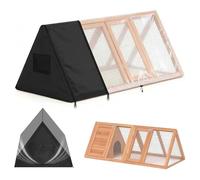 Tiscover Small Chicken Coop Cover Waterproof Quail Coop Winter Cover is Suitable for Chicken House, Duck House, and Rabbit Cages 50" Lx 20" Wx 21" H