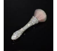 TISHAA Bling Dazzling Rhinestone Powder Foundation Blush Synthetic Professional Makeup Brush (Short White)