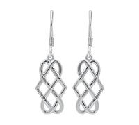 TISHAVI Celtic Earrings For Women Silver, Silver Earrings For Women 925 Sterling Silver, Dangle Earrings For Women Sterling Silver, infinity earrings for women sterling silver