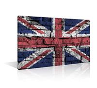 TISHIRON 1 Panel Wall Art United Kingdom Flag Canvas Paintings Office Decor Wall Decor for Bedroom Flag Canvas Paintings Wall Decor Living Room Posters and Prints Framed Ready to Hang (24" Wx36 H)