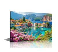 TISHIRON 1 Panels Posters & Prints Sea Scenery Canvas Wall Art Colorful Gouses Picture Prints Beautiful Natural Landscape Wall Decor Giclee Wooden Framed Gallery-Wrapped Ready to Hang 12" Wx18 H