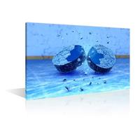 TISHIRON 1 Piece Wall Pictures for Living Room World Championship Ice Hockey Hockey Painting on Canvas Wall Decor Art Bedroom Wall Art Modern Artwork Framed Ready to Hang, (12" Wx18 H)