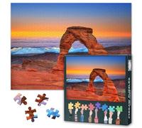 TISHIRON 1000 Piece Puzzle for Adults Arches National Park Skyline, Difficult Challenging Jigsaw Puzzles for Adults Nature Landscape (27.5"x19.7"), Family Game Night Gift & Home Decor