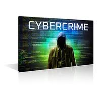 TISHIRON Art Hacker Hacking Data System Canvas Wall Art 1 Panels Modern Cyber Security Artwork Canvas Prints Pictures Canvas Wall Decor for Home & Office Decorations Framed Ready to Hang 24" Wx36 H