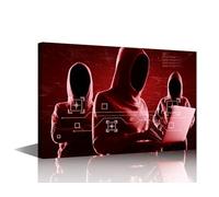 TISHIRON Hacker Wall Art Modern Network Security Art Print Canvas Aesthetic Poster Wall Art Decor Picture Paintings for Living Room Bedroom Bathroom Decoration 1Panels 18x12in