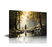 TISHIRON Home Decorations for Living Room Jesus Christ Canvas Painting Wall Art 1 Piece Wall Art Artwork for Home Walls Modern Home Decor Framed Wall Art Arts & Crafts, 30x45cm