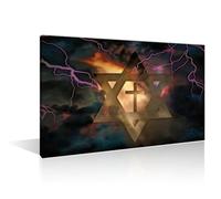 TISHIRON Judaism Religion Pictures Canvas Wall Art for Living Room, Family Wall Decorations, Kitchen, Bathroom, Bedroom Modern Wall Decor Artwork 1 Pieces Framed Ready to Hang 16" Wx24 H