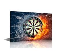 TISHIRON Large Wall Art for Living Room Office DartBoard Canvas Art Wall Decor Inspirational Modern Wall Art Shooting Target Paintings for Bedroom Framed for Home Decorations Ready to Hang 36x24 in