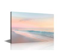 TISHIRON Large Wall Art for Living Room Seascape Canvas Art Wall Decor Beach Modern Paintings for Bedroom Office Seaside Framed Art 1 Panel Ready to Hang for Home - 36x24in