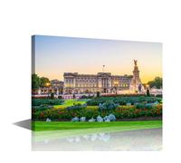TISHIRON London England Canvas Wall Art for Living Room Buckingham Palace Home Decor Westminster HD Printed Posters Artwork for Bedroom Office Wall Art Painting Pictures Ready to Hang (16''Wx 24''H)