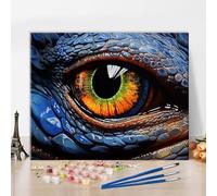 TISHIRON Paint by Numbers for Adults - DIY Adult Paint by Number Kits Painting on Canvas Eye of Dragon Painting by Numbers for Beginners, 16x20 Inch Dragon's Eye Art Craft Kits for Adults