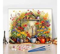 TISHIRON Paint by Numbers Kit for Adults Different Stages of The Horticultural Process, from Soil to Harvest Paint by Number with Brushes and Pigment Oil Painting, 16x20 Inch
