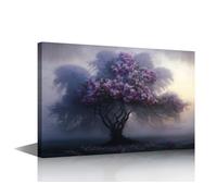 TISHIRON Science Fiction Art Background Pictures 1Piece Canvas Wall Art for Living Room Landscape Artwork Modern House Decoration Framed Ready to Hang Posters and Prints 36x24in