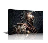 TISHIRON Wall Decor for Bedroom Spartan Warrior Art Prints Antique Soldier Wall Art Modern Wall Art Canvas Artwork Wall Decor Canvas Painting Wall Art Canvas Art Posters and Prints, 40x60cm
