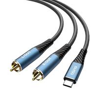 Tisino Twin（RCA Phono to USB C Stereo DAC Audio Cable, 3m