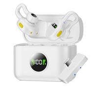 Tisino Wireless Lavalier Microphone for iPhone, iPad, Android, Plug & Play Mini Clip-on Mic with Charging Case, Noise Cancelling, for Video Recording/Vlogging/YouTube/TikTok/Live Stream