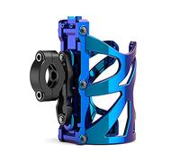 TiSkying Bike Water Bottle Cage, Lightweight Aluminum Alloy Bicycle Water Cup Holder with Screws and Tool Drink Cages for Motorcycle, MTB, Cycling,Wheelchair, Blue