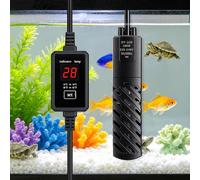 Tismels 100W Fish Tank Heater, Mini Aquarium Heater, Submersible Fish Turtle Tank Heater with Intelligent LED Temperature Control, Power outage system, for Freshwater Aquariums or Saltwater