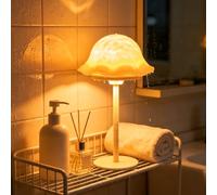 Tismels Waterproof Shower Lamp, Cordless Bathroom Lamp with RGB 7 Colors and 3 Color Temperatures, Touch & Remote Control, IP54 Rechargeable Mood Light for Bathtub Shower Patio Bedroom Camping