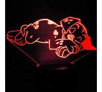Tissen 3D Dog Night Light 7 Colors Mood Light Touch Switch USB Table Desk LED Light Present Kids Home Party Birthday Gift