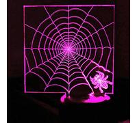 Tissen 3D Spider Night Light 7 Colors Mood Lamp Touch USB Table Desk LED Decoration Children Present Kids Home Party Birthday Gift Toys